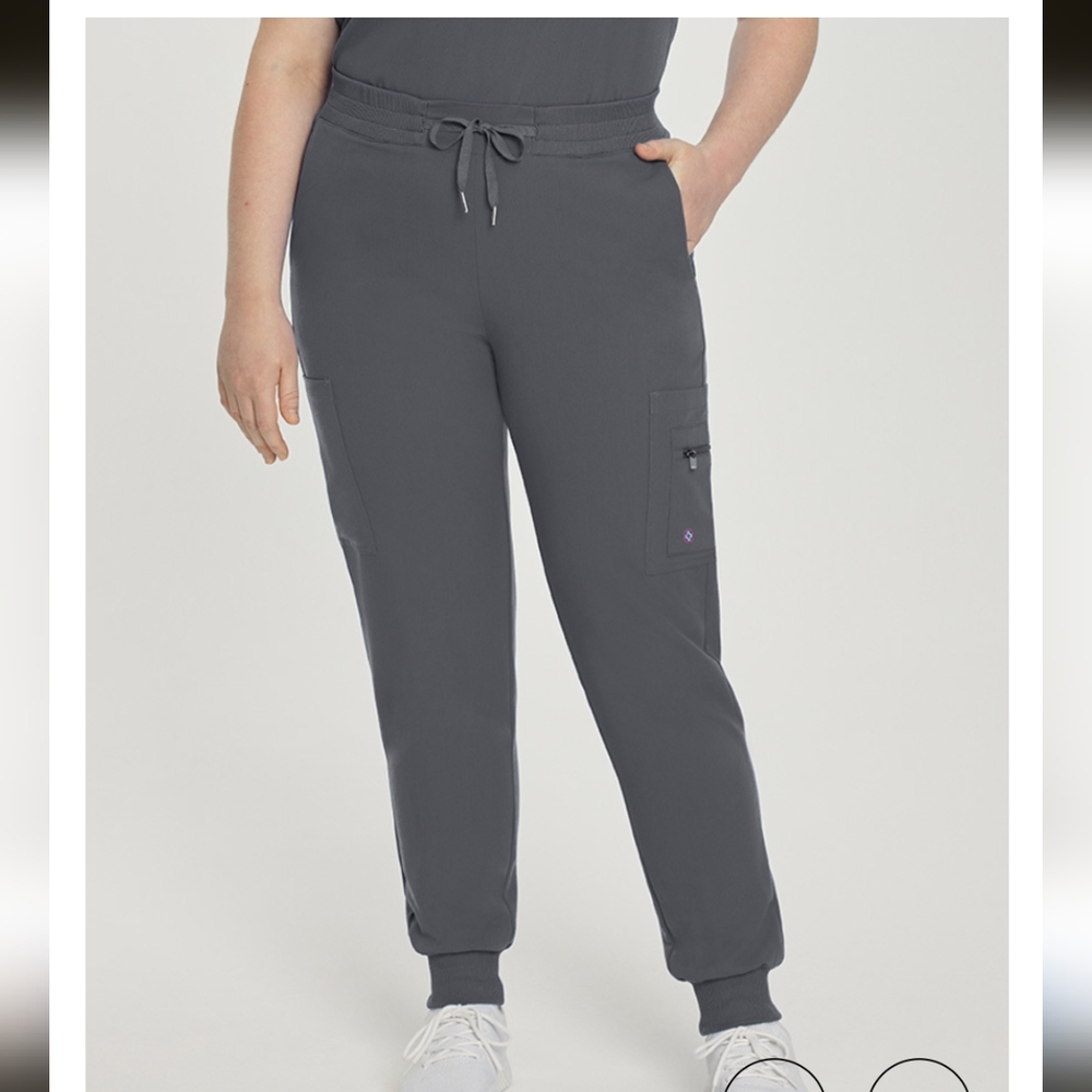 White cross scrub pants